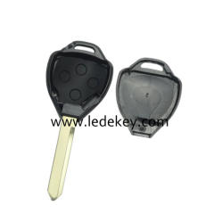 For Toyota 2 button remote key shell with TOY47 blade without Logo