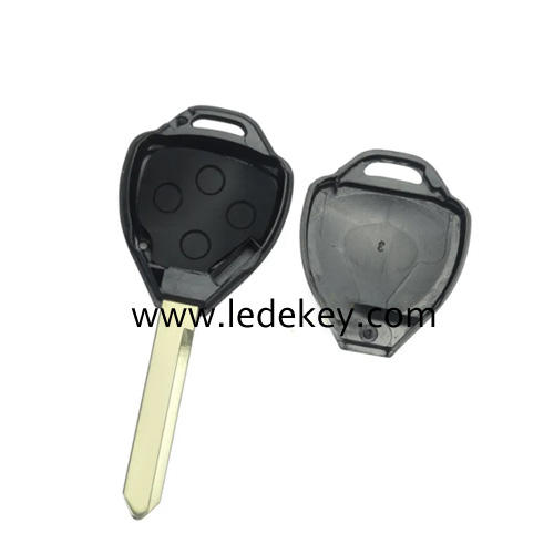 For Toyota 2 button remote key shell with TOY47 blade without Logo