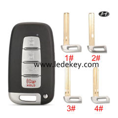 For Kia 4 button remote key shell (please choose key blade model)