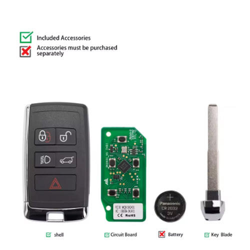 Autel IKEYLR005AL 5 Buttons for Land Rover Style Smart Key 315/433 MHz