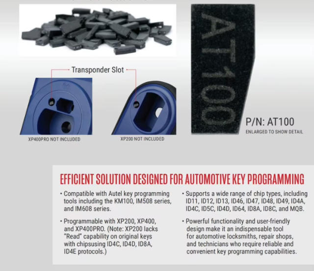 Autel AT100 Universal Super Transponder Chip