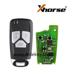 Xhorse XKAU01EN VVDI Wire Remote Key 3 Button