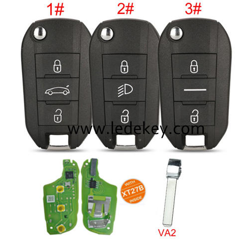 Xhorse XEPG00EN Super Remote Key Built-in XT27B Super Chip + with Key Shell with VA2 blade (Please choose model )
