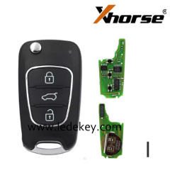 XHORSE XNHY02EN  Wireless Universal Remote Key 3 Button