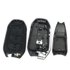 Peugeot 3 button smart key shell with 407/HU83 blade