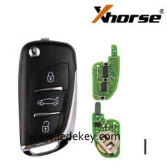 XHORSE XNDS00EN Wireless Universal Remote Key 3 Button