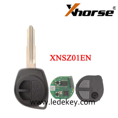 XHORSE XNSZ01EN  Wireless Universal Remote Key 2 Button with SZ11R Blade key fob case shell