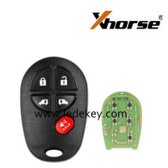 Xhorse XKTO08EN  VVDI Wire Remote Key 5 Button