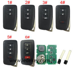 Xhorse XSTO01EN Keyless Smart Remote Key For Toyota Lexus XM38 Smart Key Support 4D 8A 4A Chip  (Please choose model )