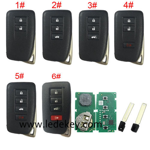 Xhorse XSTO01EN Keyless Smart Remote Key For Toyota Lexus XM38 Smart Key Support 4D 8A 4A Chip  (Please choose model )