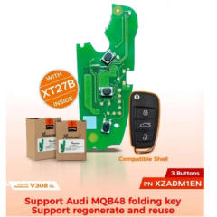 Xhorse XZADM1EN PCB Board For Audi Remote Key  + With Key Shell