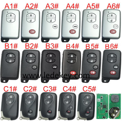 Xhorse XSTO03EN Keyless Smart Remote Key For Toyota Lexus XM38 Smart Key Support 4D 8A 4A Chip  (Please choose model )