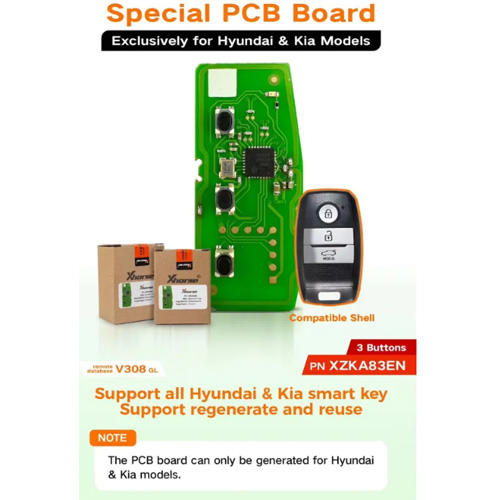Xhorse XZKA83EN PCB Board For Hyundai and Kia Remote Key