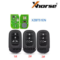 Xhorse XZBT51EN For Honda Smart Remote Key + With Key Shell (Please choose model )