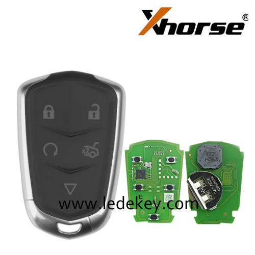 Xhorse XSCD01EN XM38 Series Keyless Smart Remote Key 5 Button For Cadillac Style