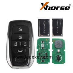 Xhorse XSTO20EN Keyless Smart Remote Key For Toyota XM38 Smart Key 0780/5380/0120