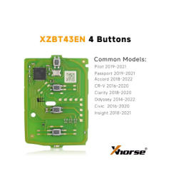 Xhorse XZBT40EN XZBT41EN XZBT42EN XZBT43EN XZBT44EN For Honda Smart Remote Key + With Key Shell (Please choose model )