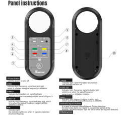 Xhorse Frequency Tester Infrared Signal Detection for 315Mhz 433Mhz 868Mhz 902Mhz XDRT20