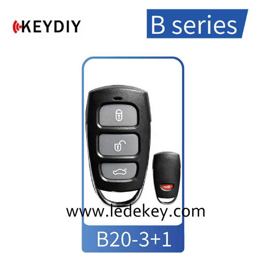 B20 3+1 Button KEYDIY Universal Control Remote Key