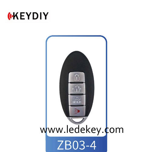 ZB03 4 Button KEYDIY Universal Control Remote Key