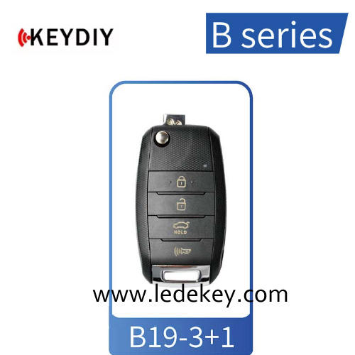 B19 3+1 Button KEYDIY Universal Control Remote Key