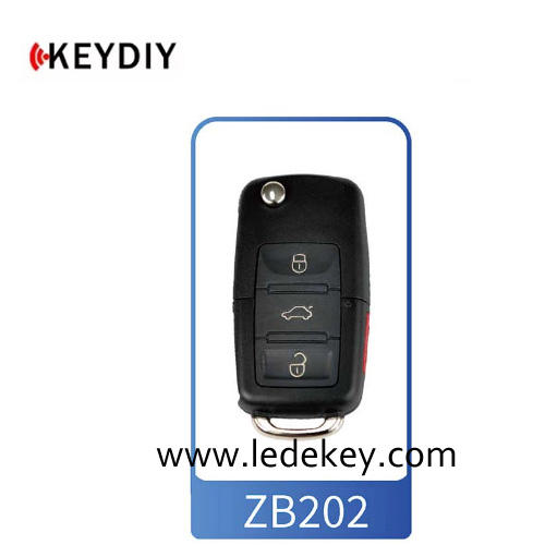 ZB202 3+1 Button KEYDIY Universal Control Remote Key