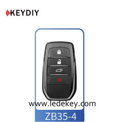ZB35 4 Button KEYDIY Universal Control Remote Key