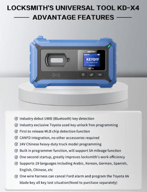 KEYDIY KD-X4 KDX4 supports detection, generating,copy, programming, Lock-smith professional essential equiment