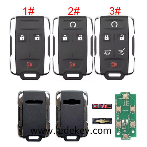 For Chevrolet GMC remote key with Logo 315Mhz FCCID:M3N32337100 (Please choose model )
