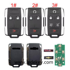 For Chevrolet GMC remote key with Logo 433Mhz FCCID:M3N32337100 (Please choose model )