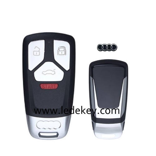 For Audi 4 button remote key shell  with Logo