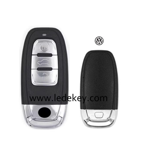 For VW Phideon 3 button remote key shell  with blade with Logo