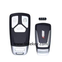 For Audi 3 button remote key shell  with RS Logo on the back too