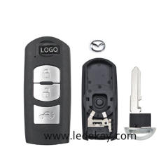 Mazda 3 button Smart key shell with #1 blade