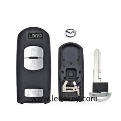 Mazda 2+1 button Smart key shell with #1 blade