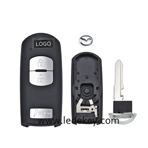 Mazda 2+1 button Smart key shell with #1 blade
