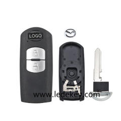 Mazda 2 button Smart key shell with #1 blade