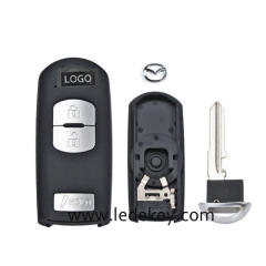 Mazda 2+1 button Smart key shell with #2 blade
