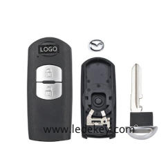 Mazda 2 button Smart key shell with #2 blade
