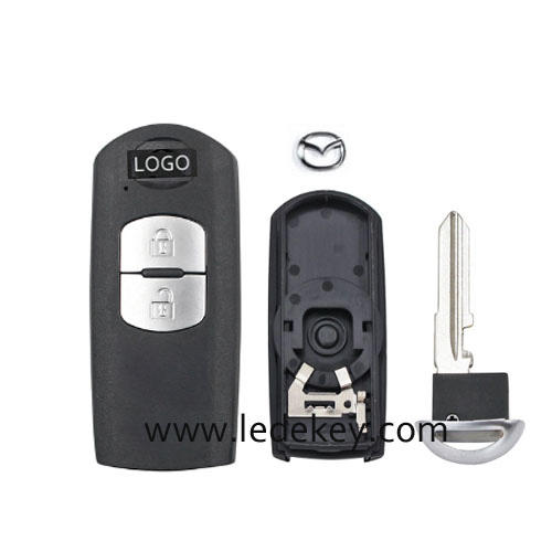 Mazda 2 button Smart key shell with #2 blade