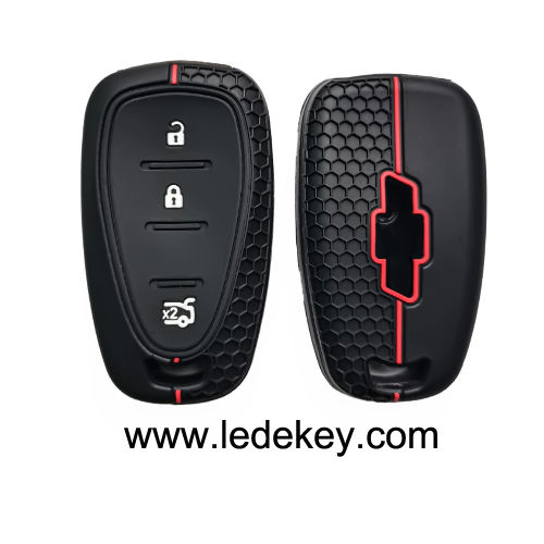 3 button Silicone key cover for Chevrolet