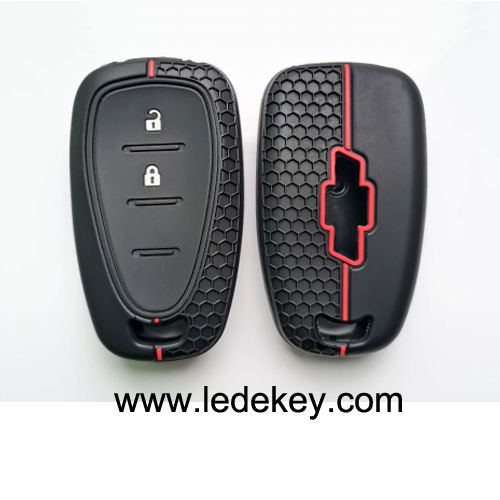 2 button Silicone key cover for Chevrolet