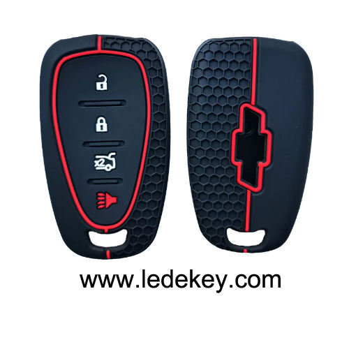 4 button Silicone key cover for Chevrolet