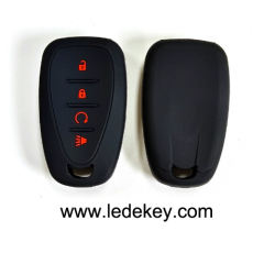 4 button Silicone key cover for Chevrolet