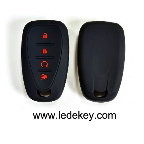 4 button Silicone key cover for Chevrolet