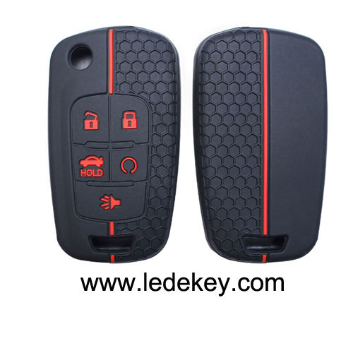 5 button Silicone key cover for Chevrolet Buick