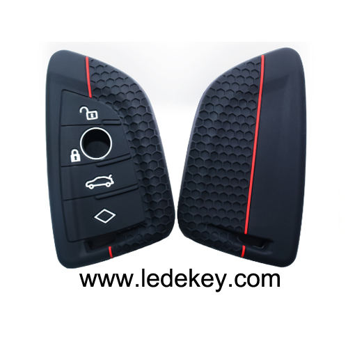4 buttons Silicone key cover for BMW