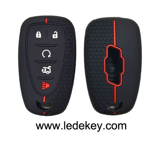 5 button Silicone key cover for Chevrolet