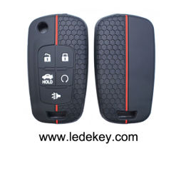 5 button Silicone key cover for Chevrolet