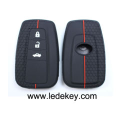 3 buttons Silicone key cover for Toyota